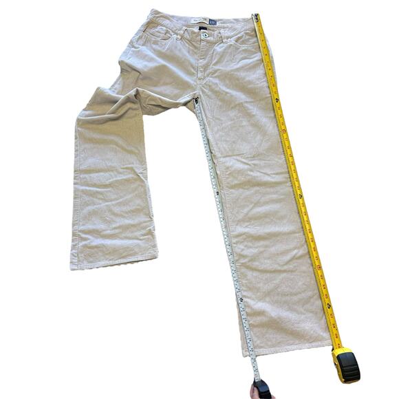 Womens Pants Size 8 Tan Corduroy Work Wear Low Rise Flare Casual Classic Retro - Picture 2 of 7